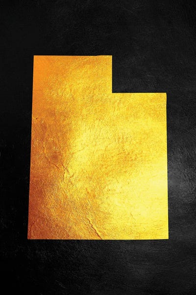 Utah: Utah Gold Map by Adrian Baldovino