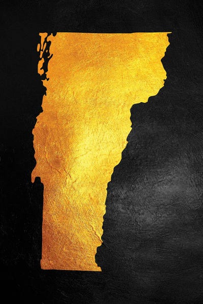Vermont: Vermont Gold Map by Adrian Baldovino