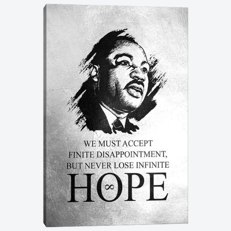 Martin Luther King Jr - Infinite Hope Canvas Print #ABV1106} by Adrian Baldovino Art Print