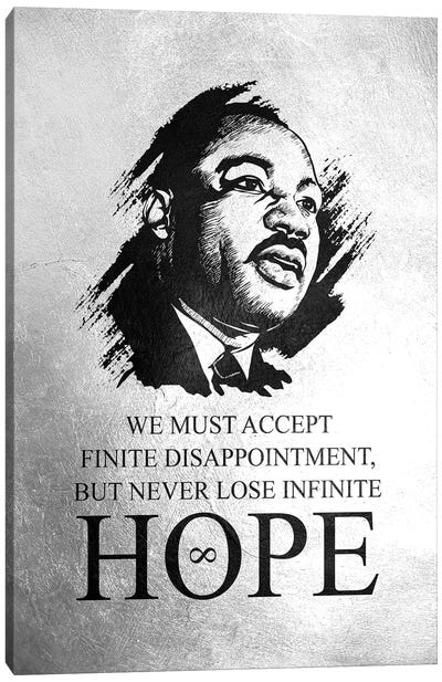 Martin Luther King Jr - Infinite Hope Canvas Art Print - Martin Luther King Jr.