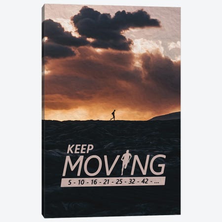Keep Moving Canvas Print #ABV1117} by Adrian Baldovino Canvas Wall Art