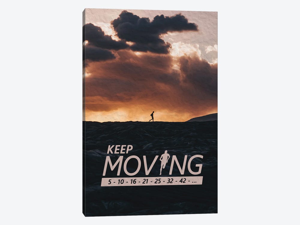 Keep Moving by Adrian Baldovino 1-piece Canvas Wall Art