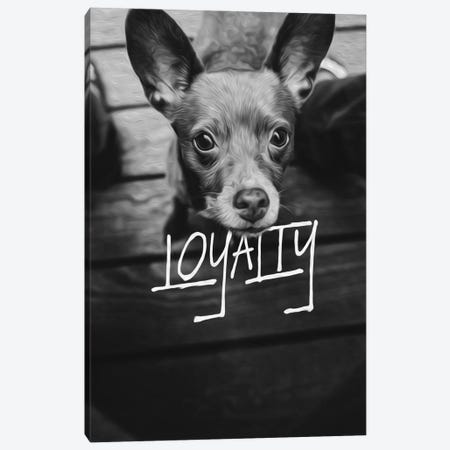 Dog Loyalty Canvas Print #ABV1123} by Adrian Baldovino Canvas Artwork