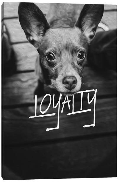 Dog Loyalty Canvas Art Print - Art for Dad