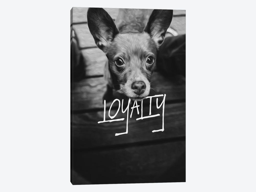 Dog Loyalty by Adrian Baldovino 1-piece Canvas Print