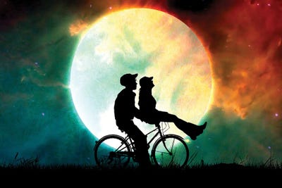 Midnight Cyclist by Adrian Baldovino canvas print