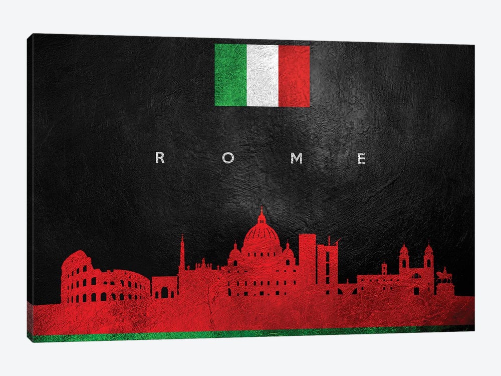 Rome Italy Skyline by Adrian Baldovino 1-piece Canvas Art