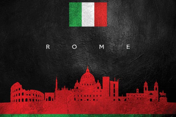 Lazio: Rome Italy Skyline by Adrian Baldovino
