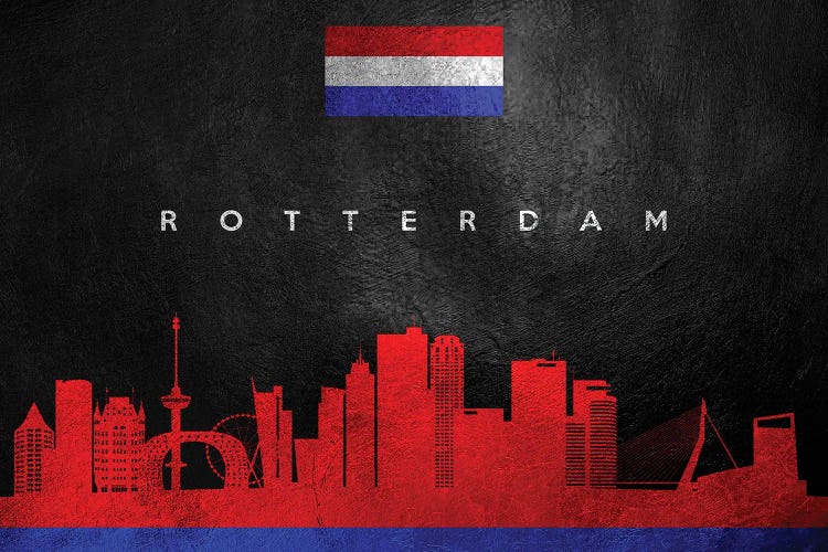 Rotterdam Netherlands Skyline