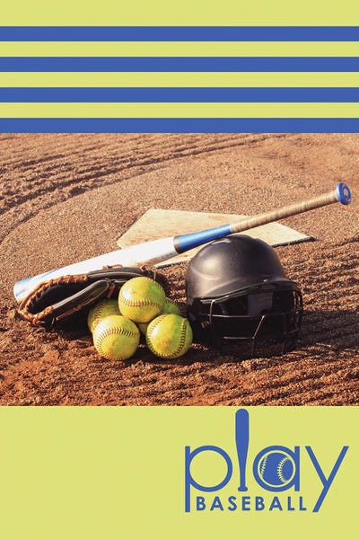 Play Baseball by Adrian Baldovino art print
