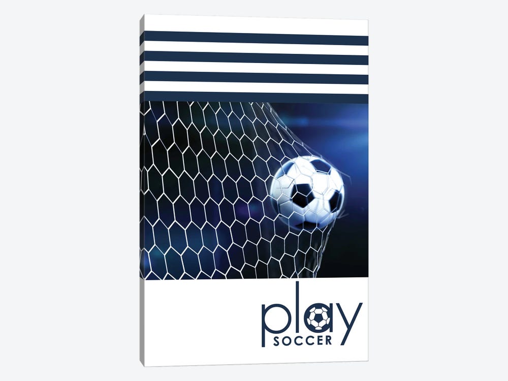 Play Soccer by Adrian Baldovino 1-piece Canvas Artwork