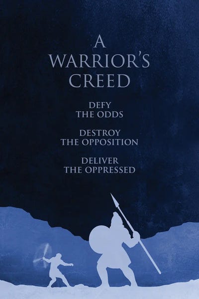 David And Goliath by Adrian Baldovino canvas print