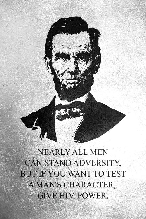 Abraham Lincoln Character by Adrian Baldovino wall art