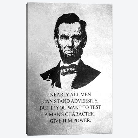 Abraham Lincoln Character Canvas Print #ABV1207} by Adrian Baldovino Canvas Art