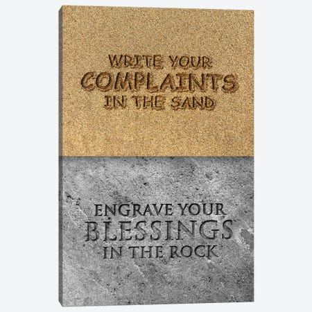 Engrave Your Blessings Canvas Print #ABV1269} by Adrian Baldovino Canvas Print