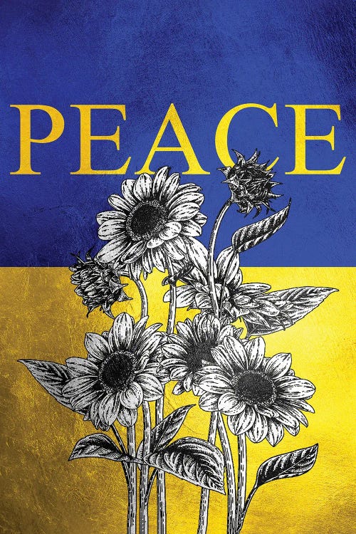 Ukraine Sunflower Peace by Adrian Baldovino wall art