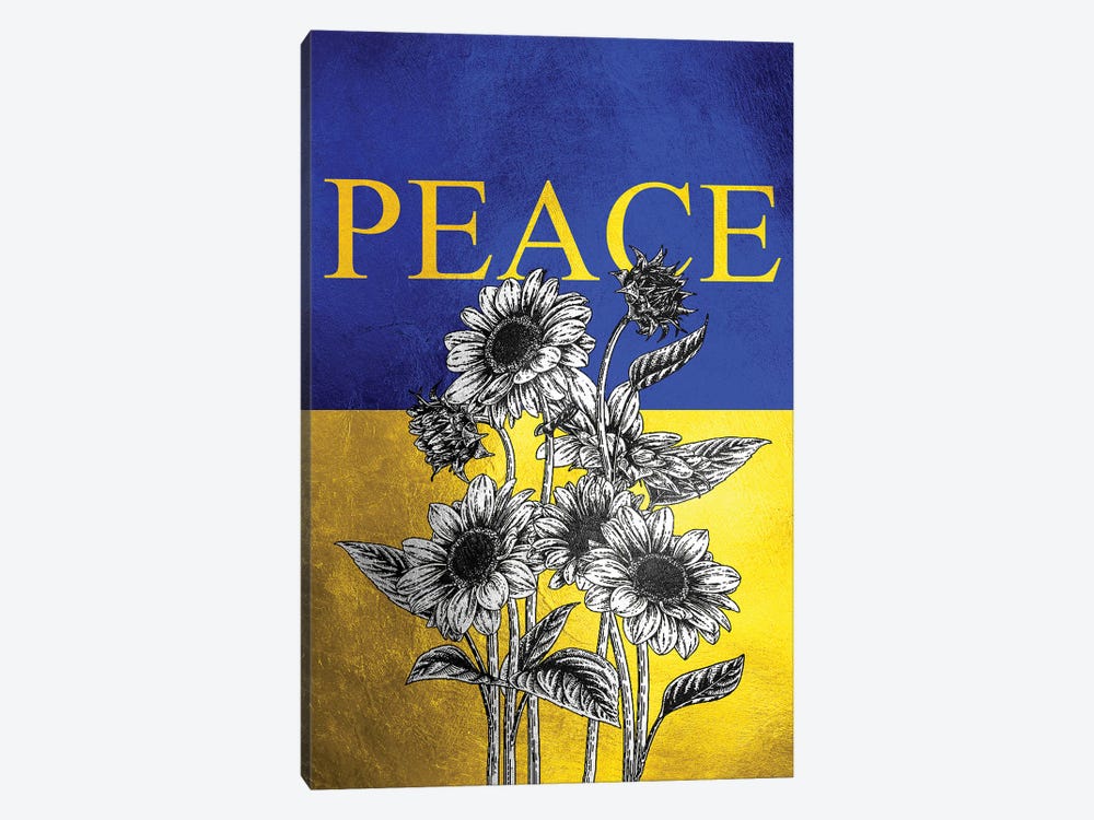 Ukraine Sunflower Peace by Adrian Baldovino 1-piece Canvas Art