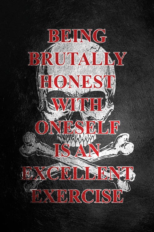 Be Brutally Honest by Adrian Baldovino wall art