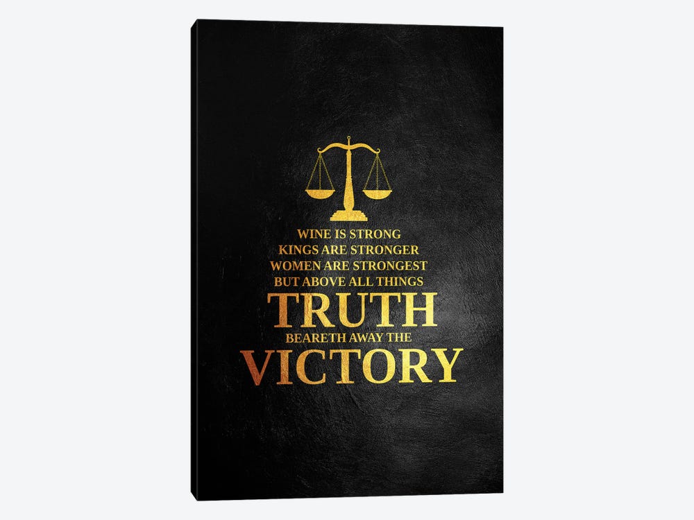 Truth Is Victory by Adrian Baldovino 1-piece Canvas Art