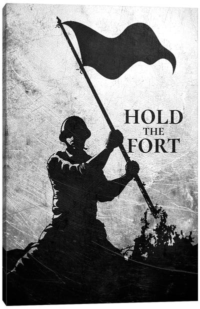 Hold The Fort - A Soldier's Creed Canvas Art Print - Soldier Art