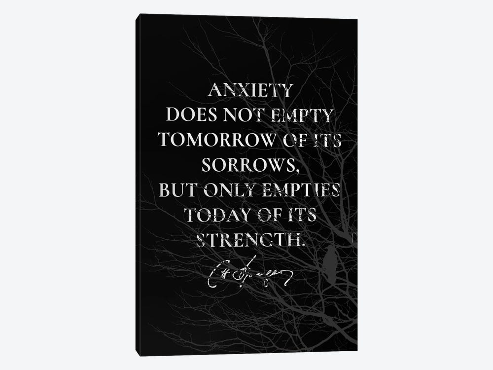 Anxiety Sorrows Strength by Adrian Baldovino 1-piece Canvas Print