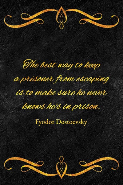 Prisoner - Fyodor Dostoevsky by Adrian Baldovino canvas print