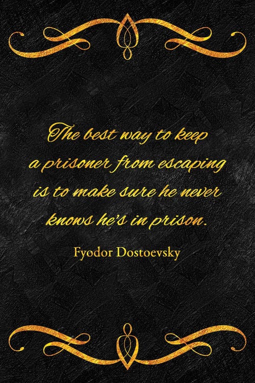 Prisoner - Fyodor Dostoevsky by Adrian Baldovino wall art