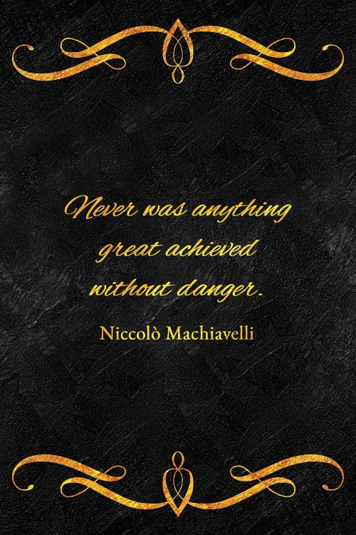 Achievements And Danger - Niccolò Machiavelli by Adrian Baldovino wall art