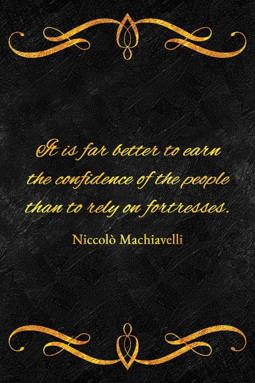 People Confidence - Niccolò Machiavelli