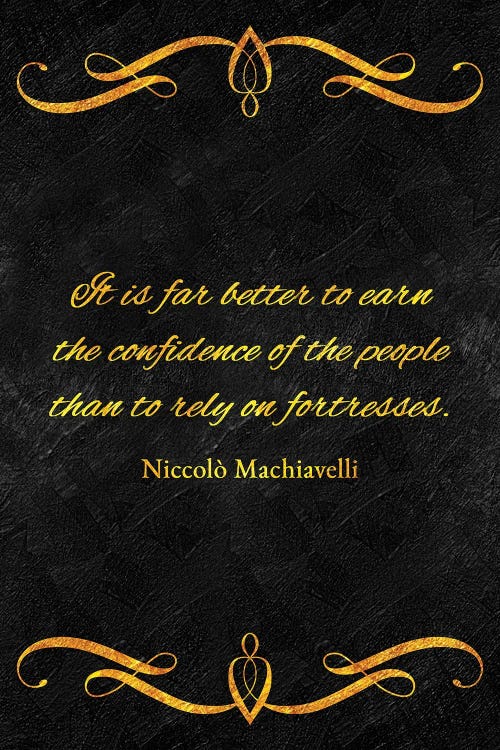 People Confidence - Niccolò Machiavelli by Adrian Baldovino wall art