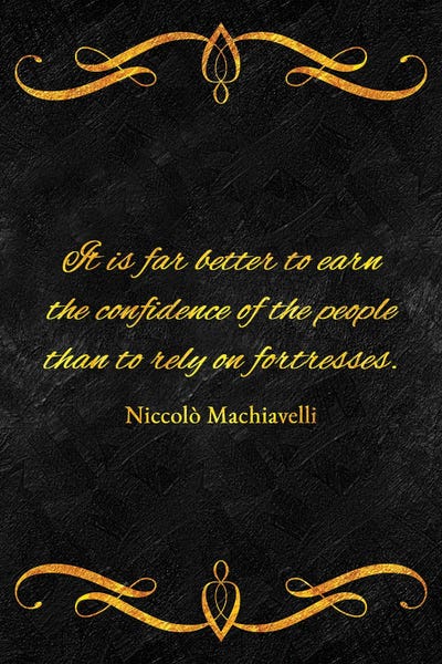 People Confidence - Niccolò Machiavelli