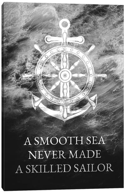 Smooth Sea Skilled Sailor Canvas Art Print - Anchor Art