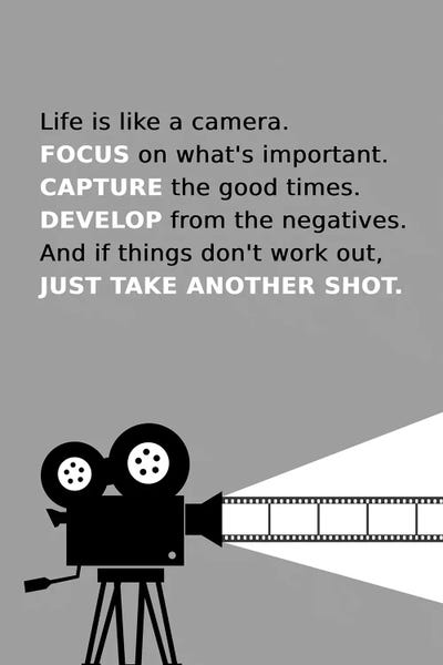 Life Is Like A Camera by Adrian Baldovino canvas print