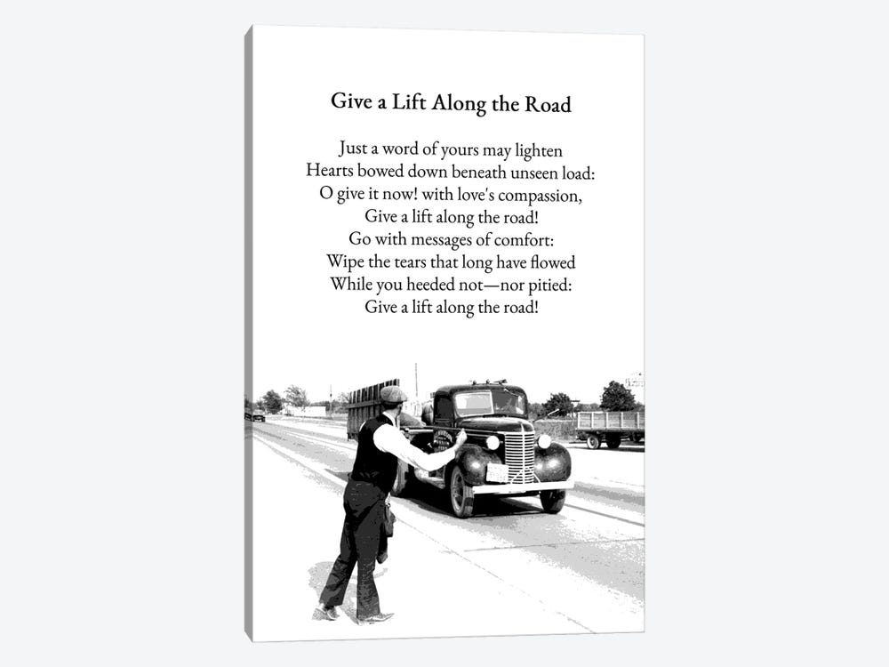 A Lift Along The Road by Adrian Baldovino 1-piece Canvas Wall Art