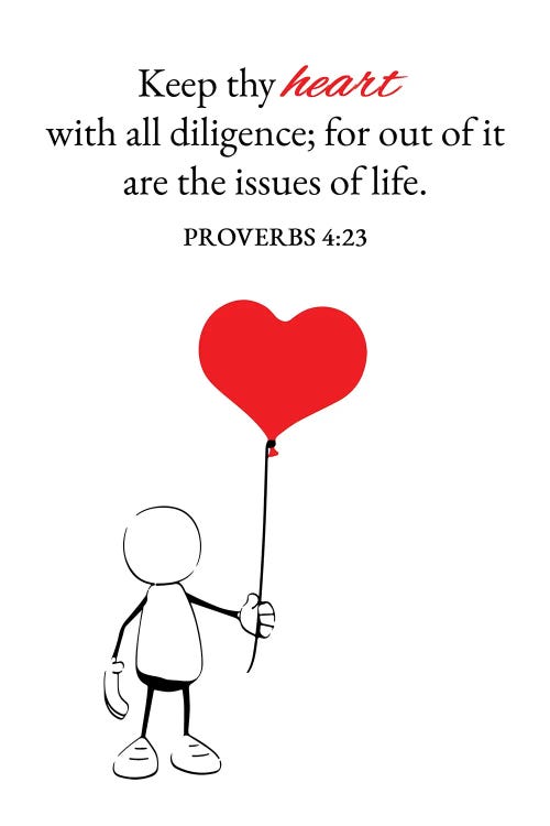 Keep Thy Heart by Adrian Baldovino wall art