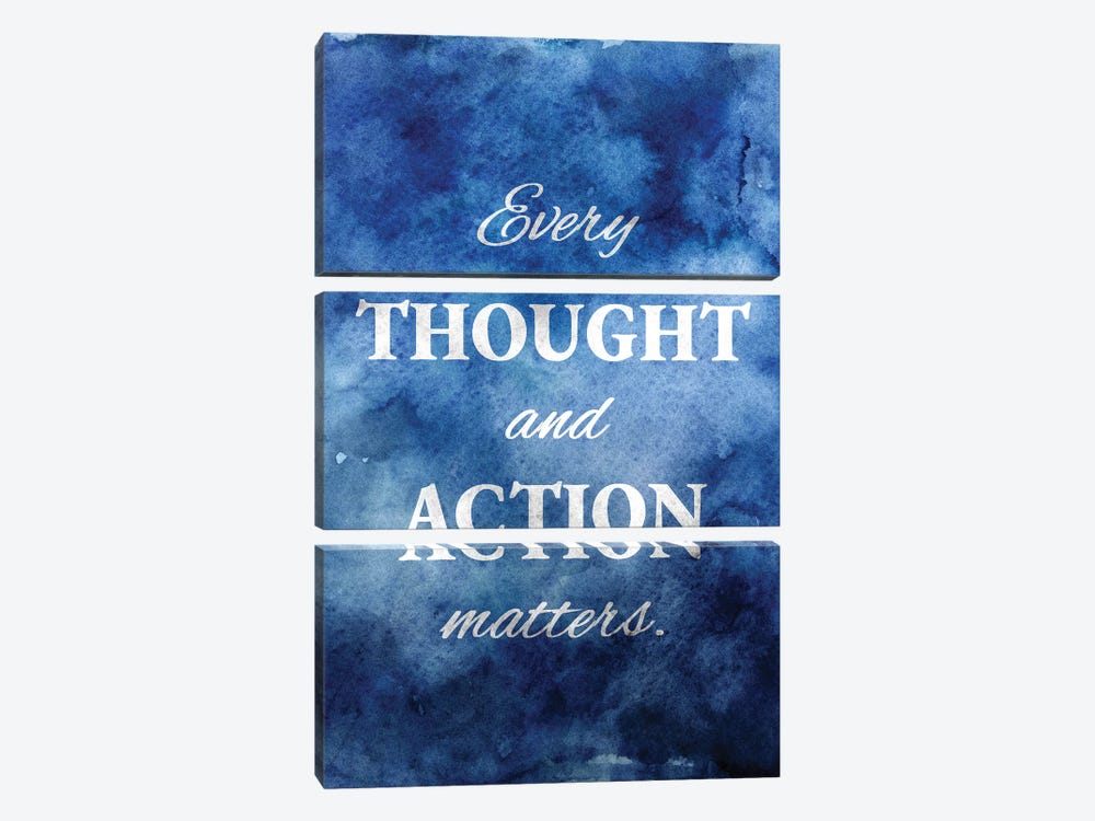 Thought And Action by Adrian Baldovino 3-piece Canvas Wall Art