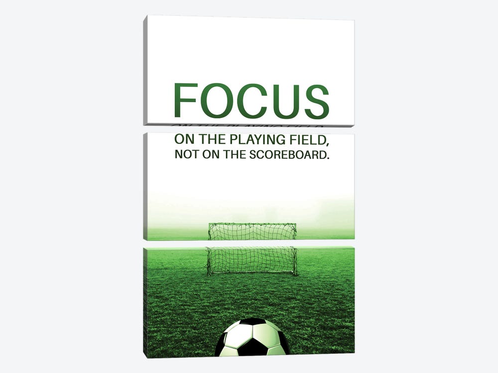 Focus On The Playing Field by Adrian Baldovino 3-piece Art Print