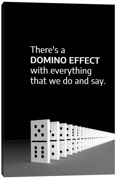 Domino Effect Canvas Art Print - Adrian Baldovino