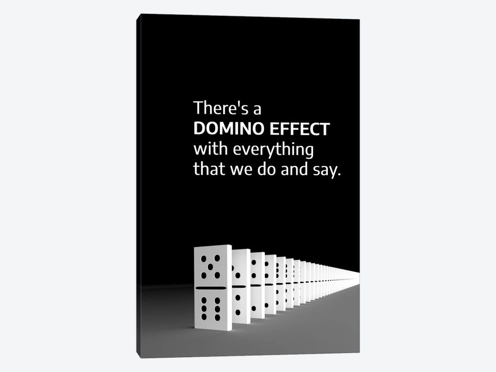 Domino Effect by Adrian Baldovino 1-piece Art Print