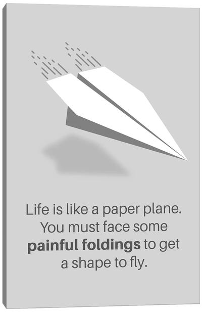 Life And Paper Plane Canvas Art Print - Adrian Baldovino