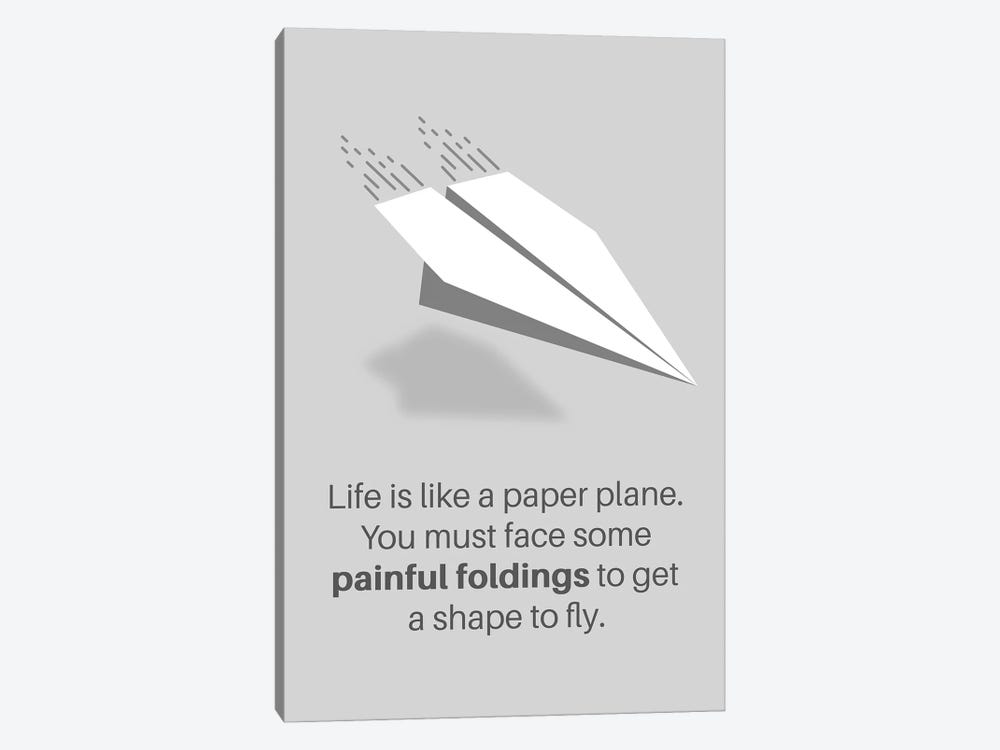 Life And Paper Plane by Adrian Baldovino 1-piece Canvas Art Print