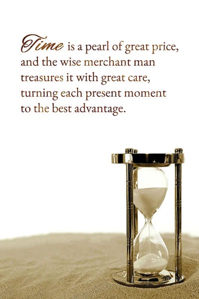 Time Is a Precious Pearl by Adrian Baldovino canvas print