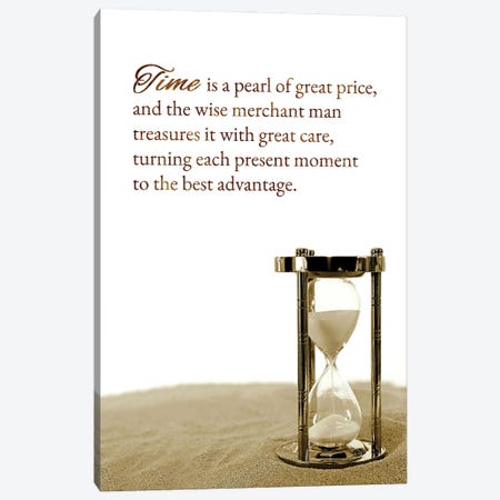 Time Is a Precious Pearl Canvas Print #ABV1348} by Adrian Baldovino Canvas Wall Art