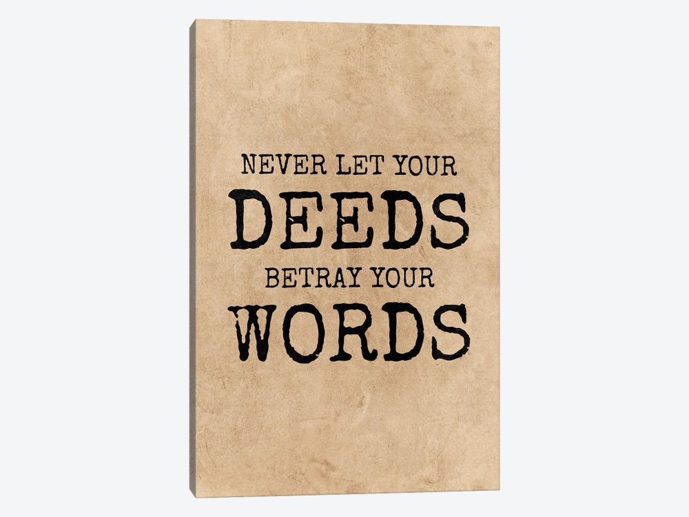 Deeds And Words by Adrian Baldovino 1-piece Art Print