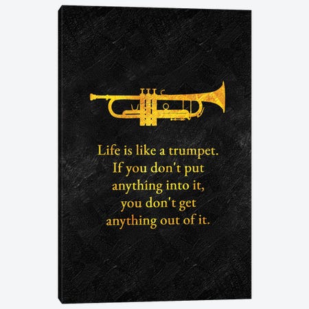 Life And Trumpet Canvas Print #ABV1352} by Adrian Baldovino Art Print