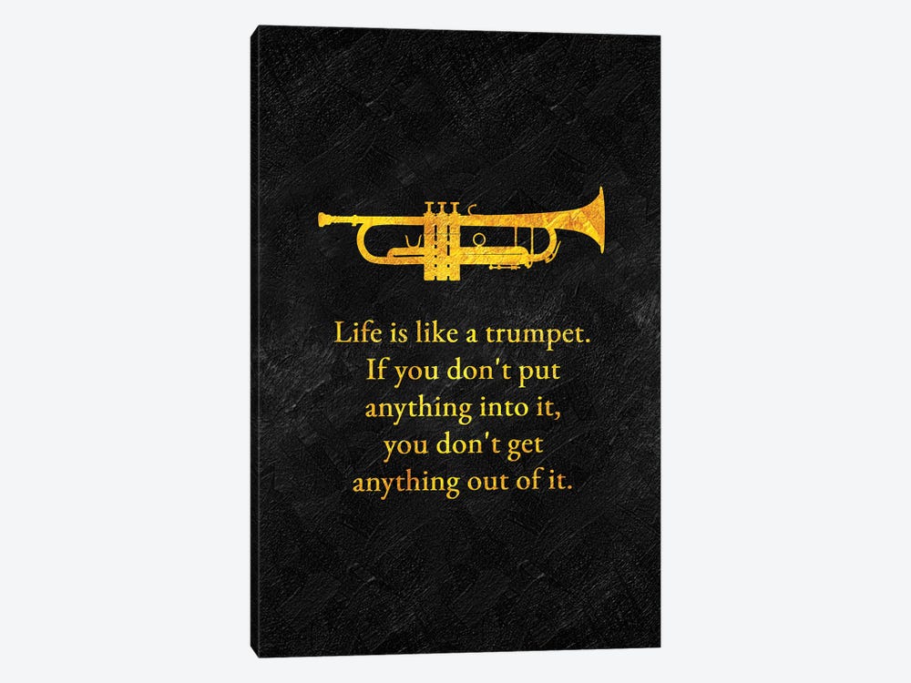 Life And Trumpet by Adrian Baldovino 1-piece Canvas Art