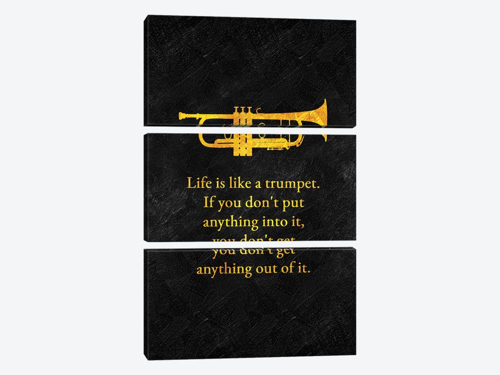 Life And Trumpet by Adrian Baldovino 3-piece Canvas Art