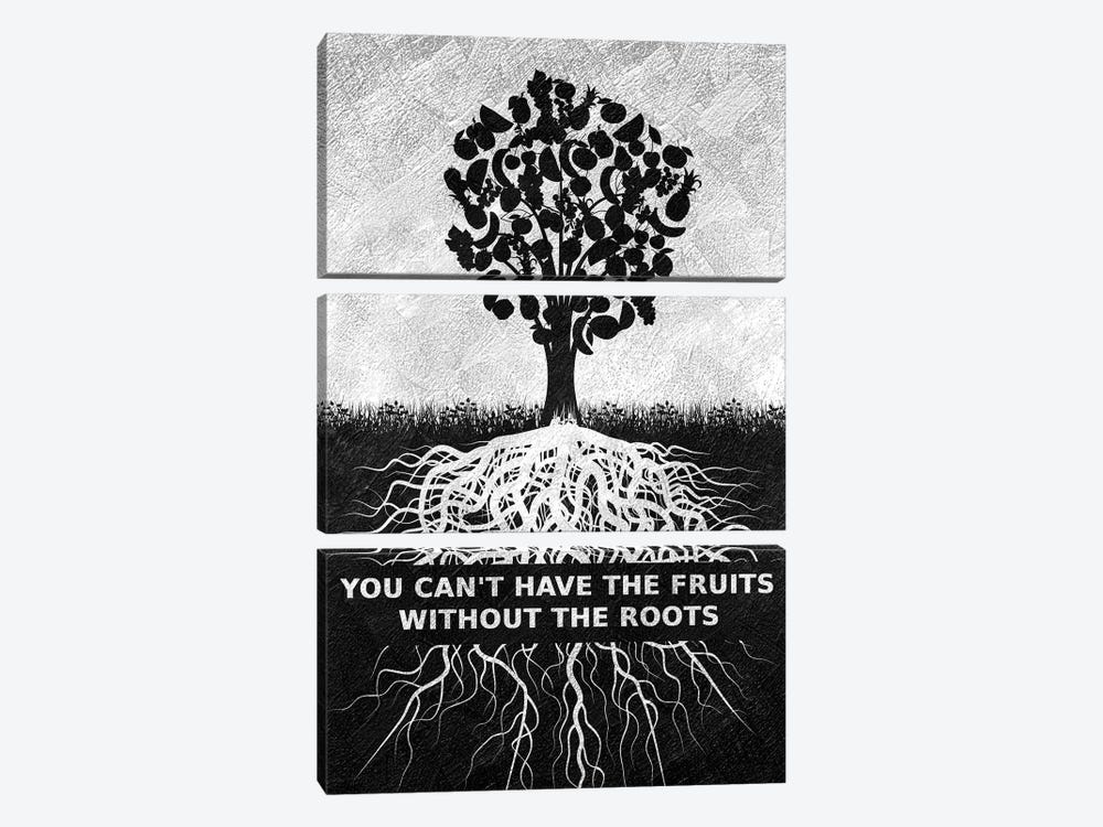 Fruits And Roots by Adrian Baldovino 3-piece Canvas Print