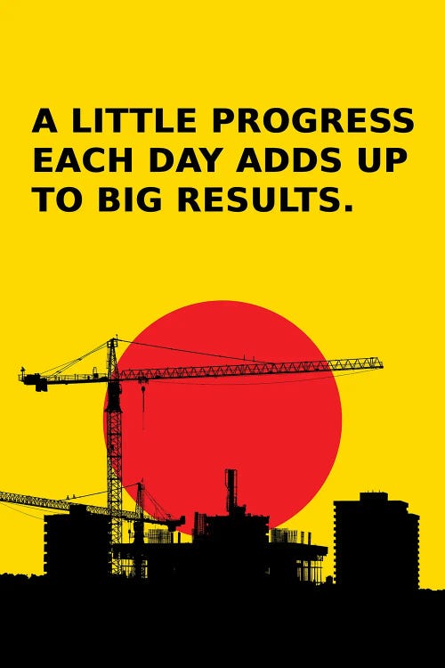 Progress Little By Little by Adrian Baldovino wall art