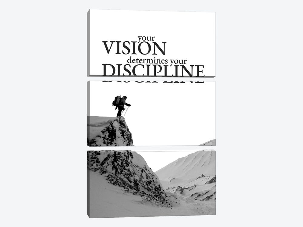 Vision Determines Discipline by Adrian Baldovino 3-piece Art Print